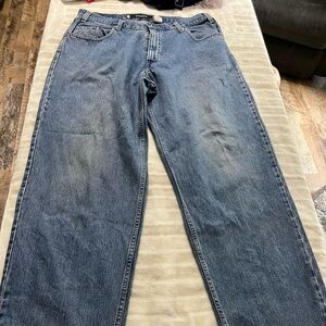 Levis Silver Tab Jeans Men's 38x34 Boot Cut Med Wash Faded VTG Y2K Loose Baggy